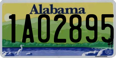 AL license plate 1AO2895
