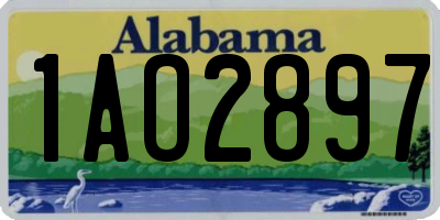 AL license plate 1AO2897