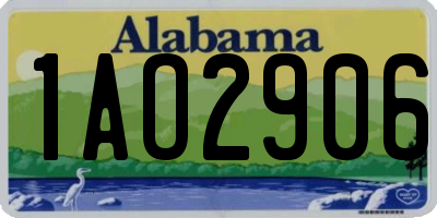 AL license plate 1AO2906