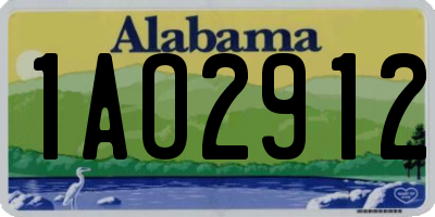 AL license plate 1AO2912