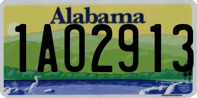 AL license plate 1AO2913