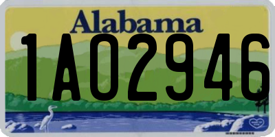 AL license plate 1AO2946