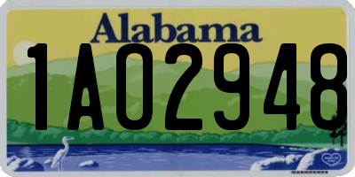 AL license plate 1AO2948