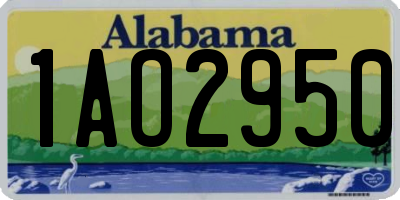 AL license plate 1AO2950