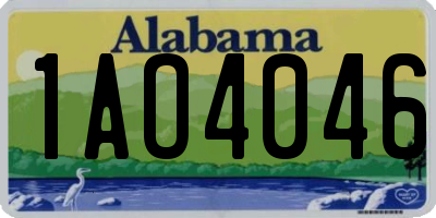 AL license plate 1AO4046
