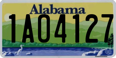 AL license plate 1AO4127
