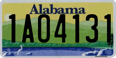 AL license plate 1AO4131