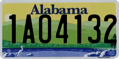 AL license plate 1AO4132