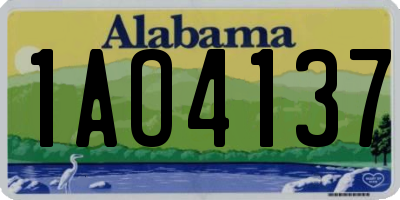 AL license plate 1AO4137