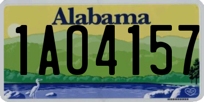 AL license plate 1AO4157