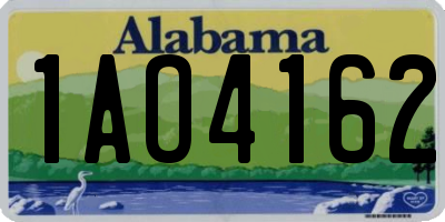 AL license plate 1AO4162