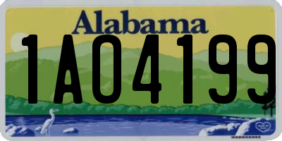 AL license plate 1AO4199