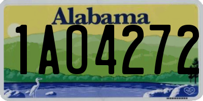 AL license plate 1AO4272