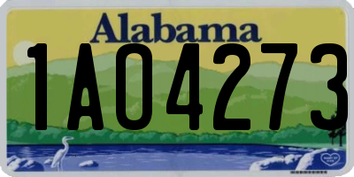 AL license plate 1AO4273