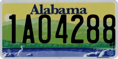 AL license plate 1AO4288
