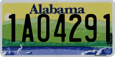 AL license plate 1AO4291