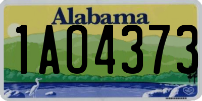 AL license plate 1AO4373