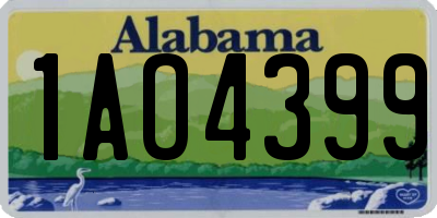 AL license plate 1AO4399