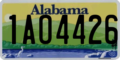 AL license plate 1AO4426