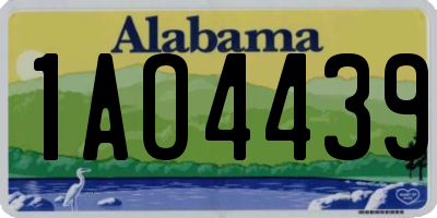 AL license plate 1AO4439