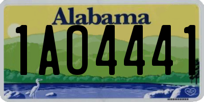 AL license plate 1AO4441