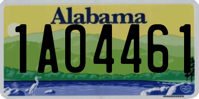 AL license plate 1AO4461