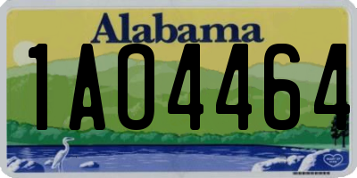 AL license plate 1AO4464