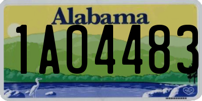 AL license plate 1AO4483
