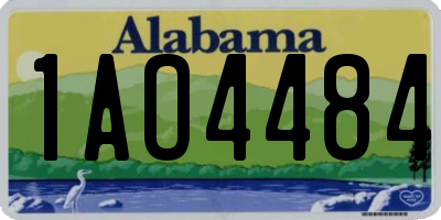 AL license plate 1AO4484
