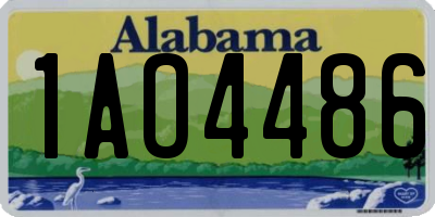 AL license plate 1AO4486