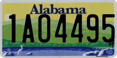 AL license plate 1AO4495