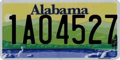 AL license plate 1AO4527