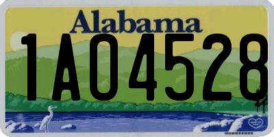 AL license plate 1AO4528