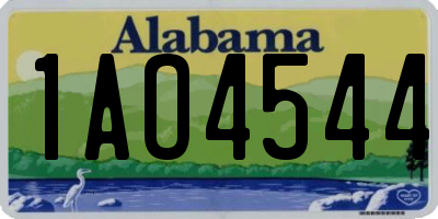 AL license plate 1AO4544