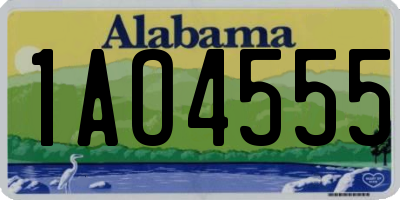 AL license plate 1AO4555