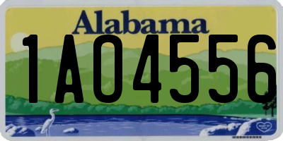 AL license plate 1AO4556