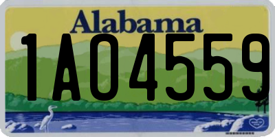 AL license plate 1AO4559