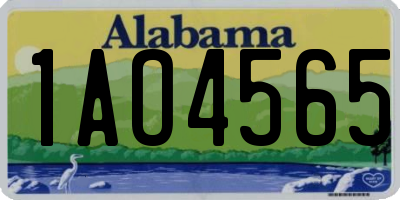 AL license plate 1AO4565