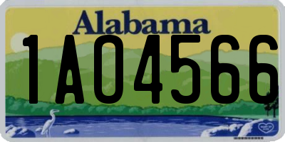 AL license plate 1AO4566