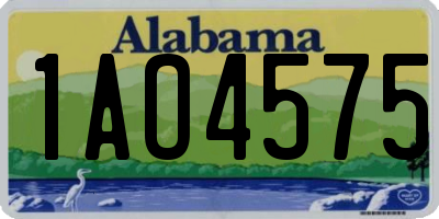 AL license plate 1AO4575