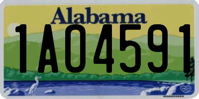 AL license plate 1AO4591