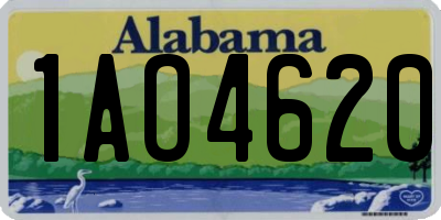 AL license plate 1AO4620
