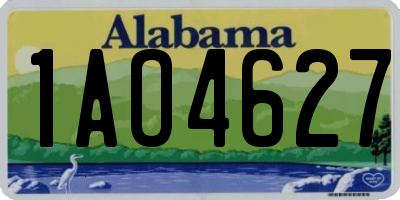 AL license plate 1AO4627