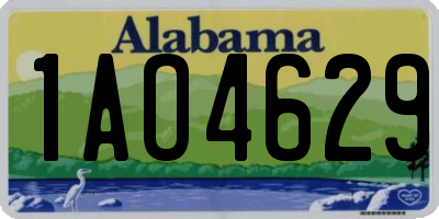 AL license plate 1AO4629