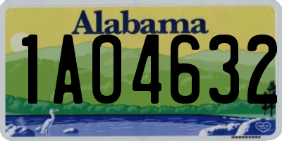 AL license plate 1AO4632