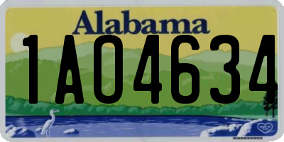 AL license plate 1AO4634