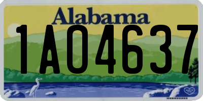 AL license plate 1AO4637