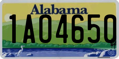 AL license plate 1AO4650