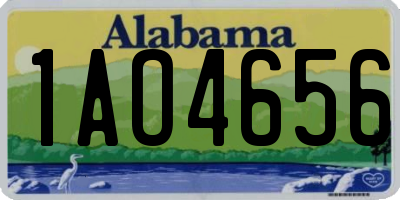 AL license plate 1AO4656