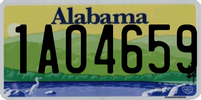 AL license plate 1AO4659